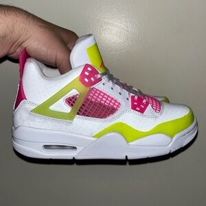 Air Jordan 4 Retro White Lemon Pink